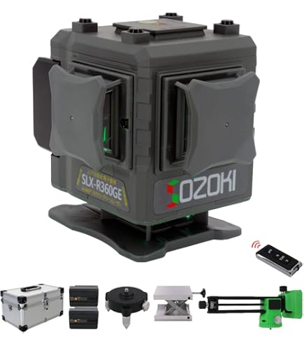 Amazon | SOZOKI レーザー墨出し器セット 3x360°フルライン 電子整準